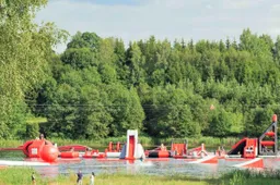 Alytuje sezoną pradeda vandenlenčių parkas, Dauguose veiks vandens batutų parkas