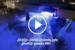 Alytus įžiebė Kalėdų eglę