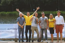 Naujieji alytiškių sambūrio ambasadoriai – J. Česonis, P. Kunčinas ir broliai Gataveckai