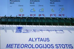 LHMT: artimiausiomis dienomis išliks labai karšta, didėjant oro drėgnumui bus vis tvankiau