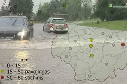 Klimatologai patvirtino, kad iki stichinio lietaus Alytuje trūko nedaug