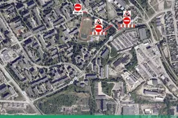 Laikinai stabdomas eismas Topolių gatvės atkarpoje