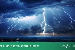 Perspėja apie stichinį meteorologinį reiškinį – labai smarkią audrą!