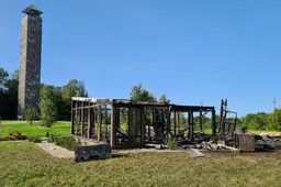 Visiškai sudegė prie Birštono apžvalgos bokšto įrengta kavinė