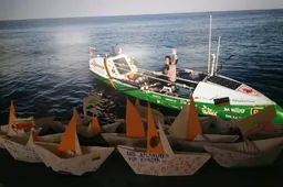 Alytaus darželinukai savo kūrybą skyrė Atlanto nugalėtojui