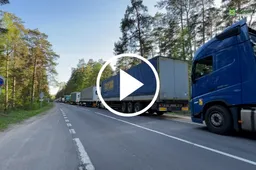 Pasienio eilėse prie Druskininkų – šimtai vilkikų