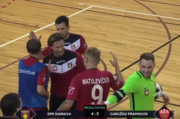 DFK „Dainavos“ salės komanda pirmame kėlinyje įgytą pranašumą išsaugojo