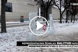 Alytaus centre neliko 14 tūkst. eurų kainavusio #Alytus ženklo