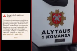 Sirenų gausmas ir SMS žinutės: tikrinama gyventojų perspėjimo ir informavimo sistema