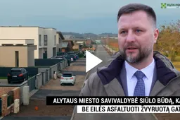 Siūlo būdą, kaip be eilės asfaltuoti Alytaus  žvyruotas gatves