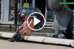 Nuogas vyras miesto fontane: „nieko baisaus nenutiko, tiesiog išsimaudžiau“