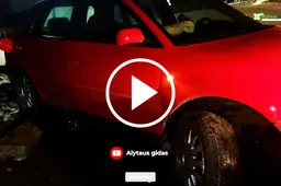 Girtas vairuotojas Alytuje sustojo tik ant šaligatvio