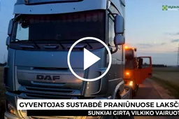 Gyventojas sustabdė Praniūnuose laksčiusį girtą vilkiko vairuotoją