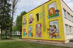 Europos dieną alytiškiai pasitinka su spalvinga dovana – piešiniu ant sienos