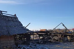 Alytaus rajone sudegė pastatas, įtariamas padegimas