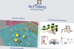 Alytiškiai pasirinko: „Gyvas draugystės kiemas“ Putinuose ir „Padaužų aikštelė“ Jaunimo parke
