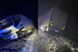 Varėnos rajone nuo kelio nuvažiavo ir apvirto neblaivaus vairuotojo vairuojamas vilkikas