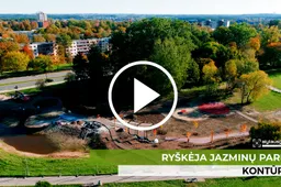 Ryškėja Jazminų parko kontūrai