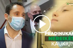 Kaukių atsisakyti siūloma pradinėse klasėse