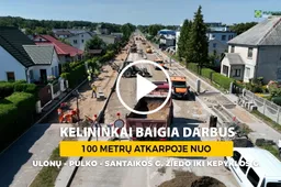 Eismo ypatumai Santaikos g.: kai kuriomis gatvės dalimis važiuoti galėsime tik kitais metais