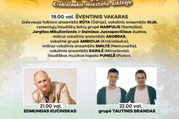Šį savaitgalį Alytaus rajone – Edmundo Kučinsko, „Lietuvaičių“, „Nerijos“, „Patrulių“ ir „Tautinio brando“ koncertai