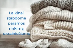 Laikinai stabdomas paramos daiktais ukrainiečiams rinkimas