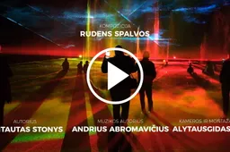 Alytaus kolegija miestiečiams dovanojo  lazerių šou