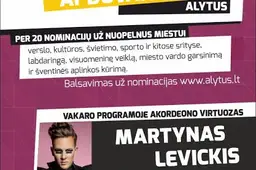Metų apdovanojimuose – Martyno Levickio koncertas