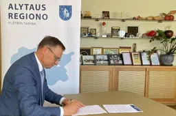 Regiono plėtros tarybos įgaliotas Alytaus rajono meras pasirašė Liublino deklaraciją