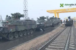 Per Alytaus apskritį į Lietuvą atkeliavo NATO technika, mieste – taip pat kariškas vaizdelis (VIDEO. NUOTRAUKOS)