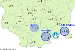 Naujas rugsėjo paros šalčio rekordas užfiksuotas Dzūkijoje