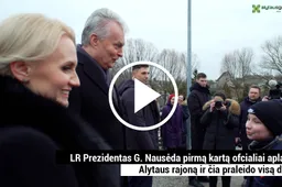 Alytaus rajone – pirmasis oficialius G.Nausėdos vizitas