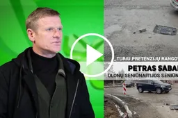 Atnaujinamoje sankryžoje automobilio važiuoklės detalių radęs seniūnaitis sunerimo dėl jos būklės