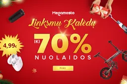 Geriausi Megamesto Kalėdinio išpardavimo pasiūlymai