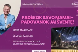 Motinos dienai artėjant – Alytaus simfoninio orkestro ir garsaus atlikėjų dueto koncertas