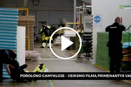 Porolono gamykloje – veiksmo filmą primenantys vaizdai