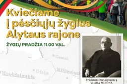Vasario 16-osios žygyje prisiminsime Daugų krašto istoriją ir signatarą Vladą Mironą