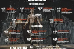 Būk kartu su teatru: balandžio mėnesio renginiai