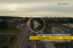 Valstybei svarbios gatvės Alytuje tvarkomos, darbus planuojama baigti 2025 metais