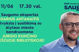 Saugumo ekspertas Darius Antanaitis atvyksta į susitikimą su Alytaus miesto bendruomene