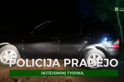 Nuotykiai prie nuotykių parko: sulaikytas neblaivus vairuotojas