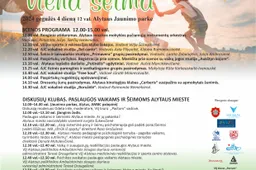 Gegužės 4 dieną šeimų šventė  „ALYTUS-VIENA ŠEIMA”