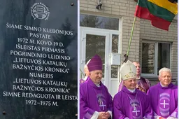 Alytaus rajone atidengta atminimo lenta Lietuvos katalikų bažnyčios kronikos leidėjams ir platintojams