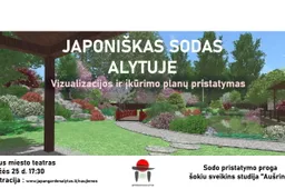 Gyventojai kviečiami į japoniško sodo planų pristatymą