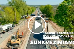 „Tyliuoju“ asfaltu Santaikos ir Ulonų gatvėse vėl riedės sunkvežimiai?