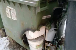 Pasikūrenę krosnį – nesudeginkite konteinerio