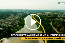 Pėsčiųjų takai Pirmajame Alytuje sujungs Tūkstantmečio ir Baltosios rožės tiltus