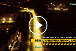 Putinuose baigtas tiesti dviračių takas