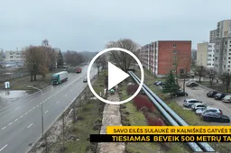 Pradėtas remontuoti Kalniškės gatvės pėsčiųjų ir dviračių takas