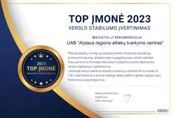 Alytaus regiono atliekų tvarkymo centras – Lietuvos „TOP įmonė 2023“